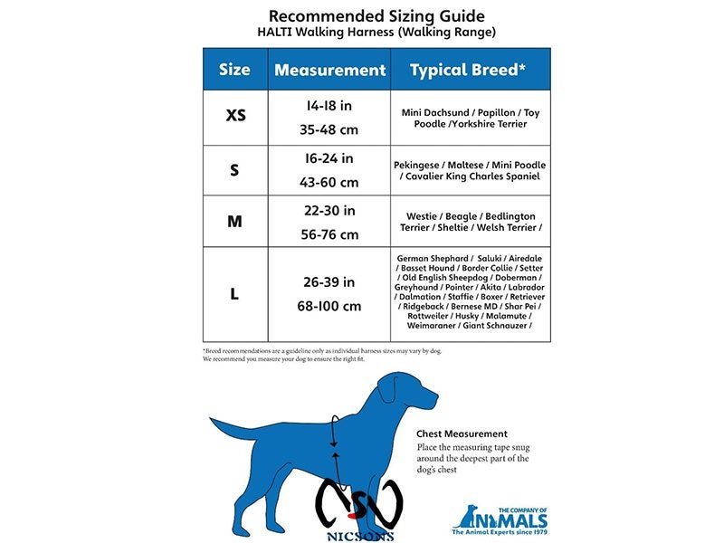 HALTI Dog Walking Harness Small Blue Carousel 3