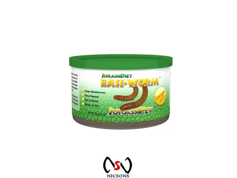 Jurassi-Diet Easi Worm Reptile Food Large 35g Carousel 1