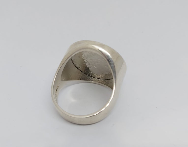 Sterling Silver Poppy Rub Over Setting Ring Carousel 2