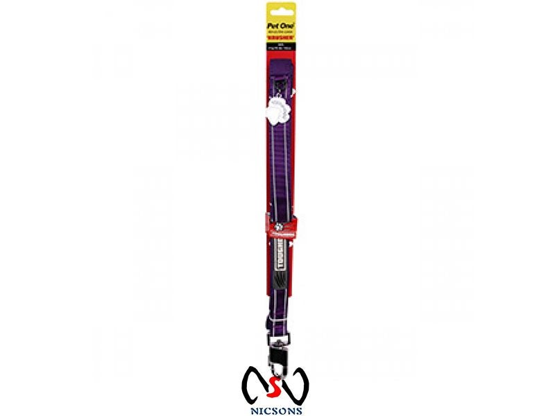PET ONE DOG LEASH - TOUGHDOG NYLON DOG LEDA 25MM 152CM PURPLE Carousel 1