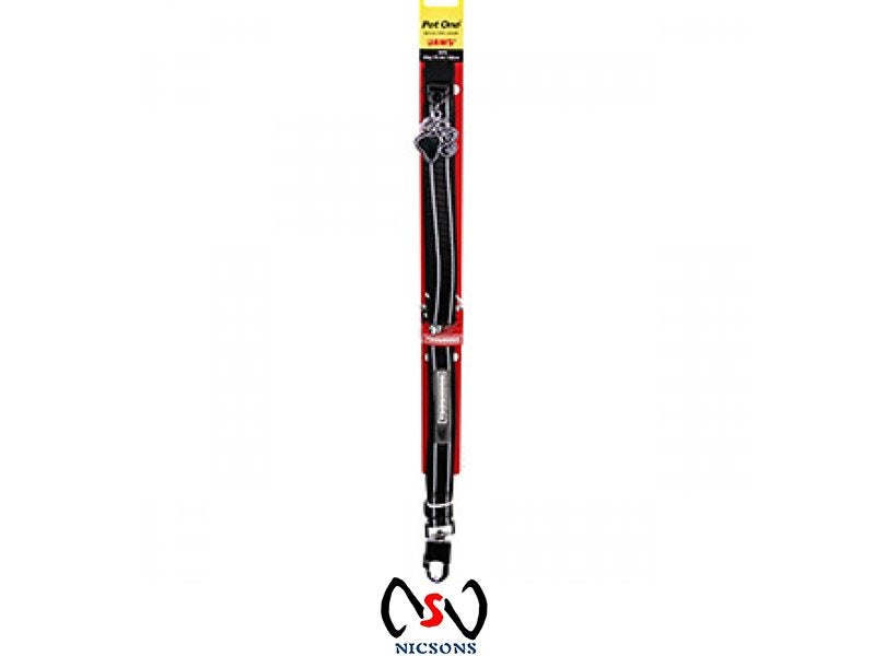 DOG LEASH - PET ONE TOUGHDOG NYLON 20MM 152CM BLACK Carousel 1