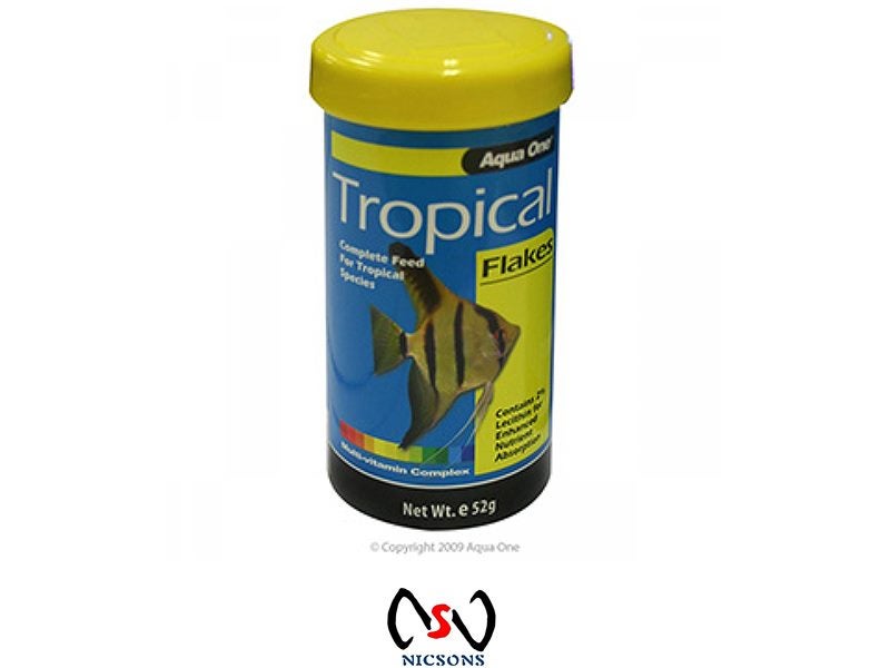 Aqua One Tropical Flake Fish Food 52g Carousel 1