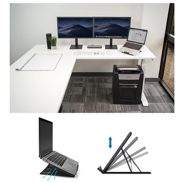 Kensington Easy Riser Go Universal Adjustable Stand Holder for 17in Laptop Black Carousel 5