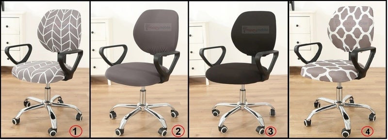 Office Chair Cover Computer desk chair cover slipcover Spandex stretch 4 colours Carousel 2