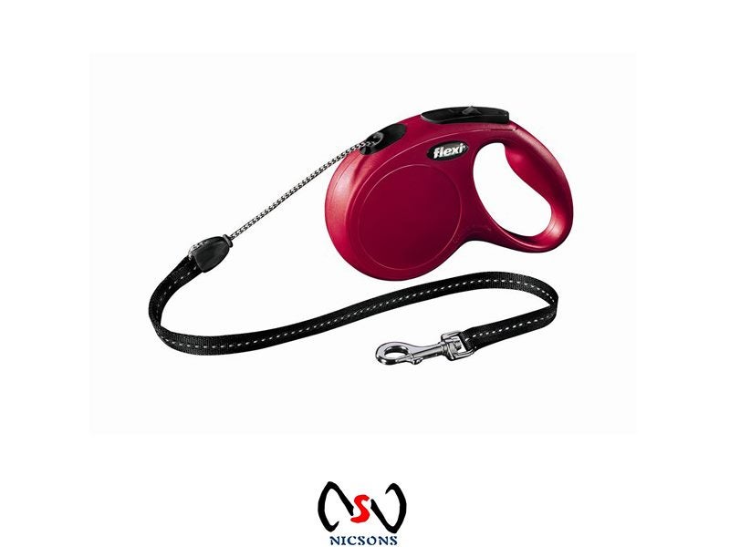 DOG RETRACTABLE LEAD FLEXI CLASSIC CORD LEASH 5M SMALL Carousel 1