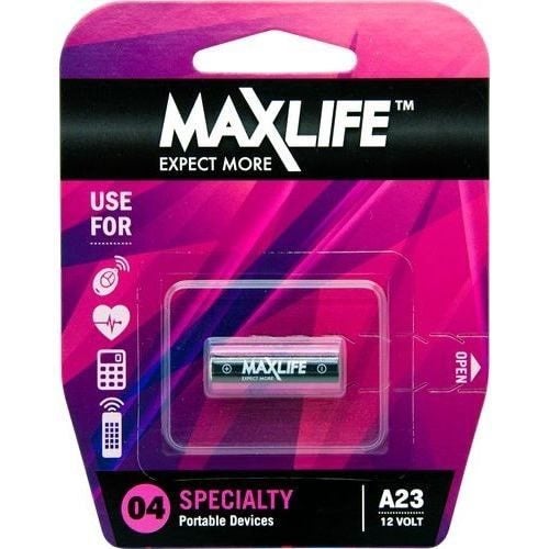 Batteries Alkaline LR -23A 12 VOLT Max Life Carousel 1