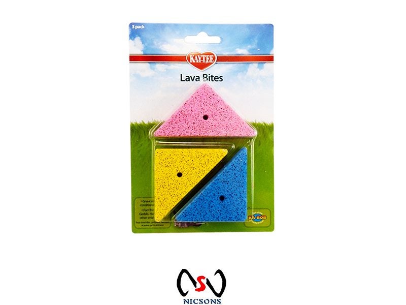 Kaytee Chinchillas Hamsters Gerbils Toy Lava Bites 3pk Carousel 1