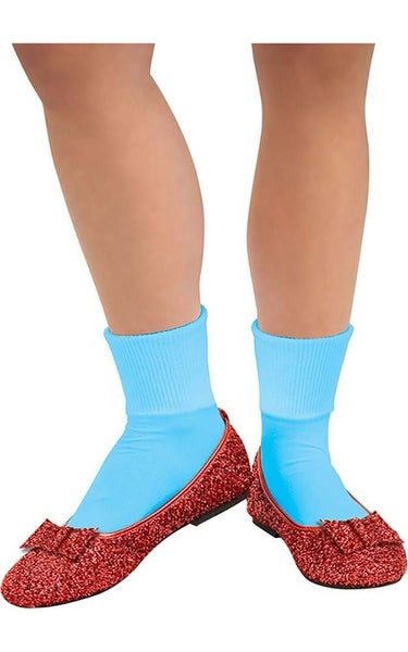 LICENSED DOROTHY WIZARD OF OZ ADULT RUBY SEQUIN SLIPPERS SHOES Carousel 1