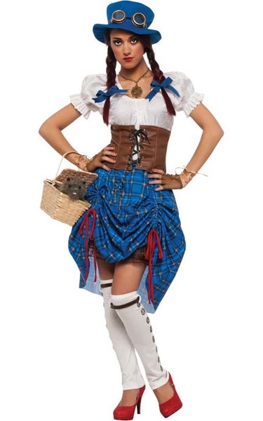 STEAMPUNK DOROTHY WIZARD OZ ADULT WOMENS LICENSED FANCY DRESS HALLOWEEN COSTUME Carousel 1