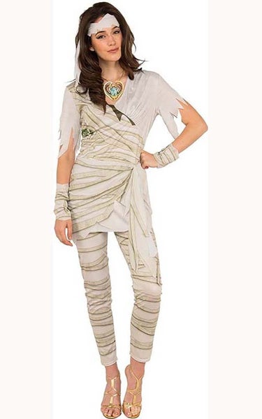 QUEEN OF THE UNDEAD MUMMY EGYPTIAN ADULT WOMENS HALLOWEEN COSTUME Carousel 1