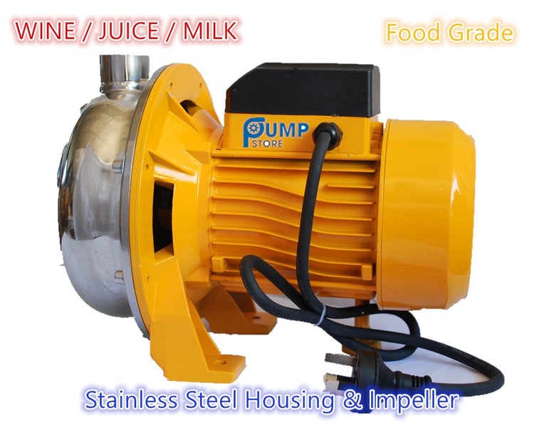 750W Stainless Steel Centrifugal Water Pump Food Grade 150L/min WINE JUICE MILK Carousel 1