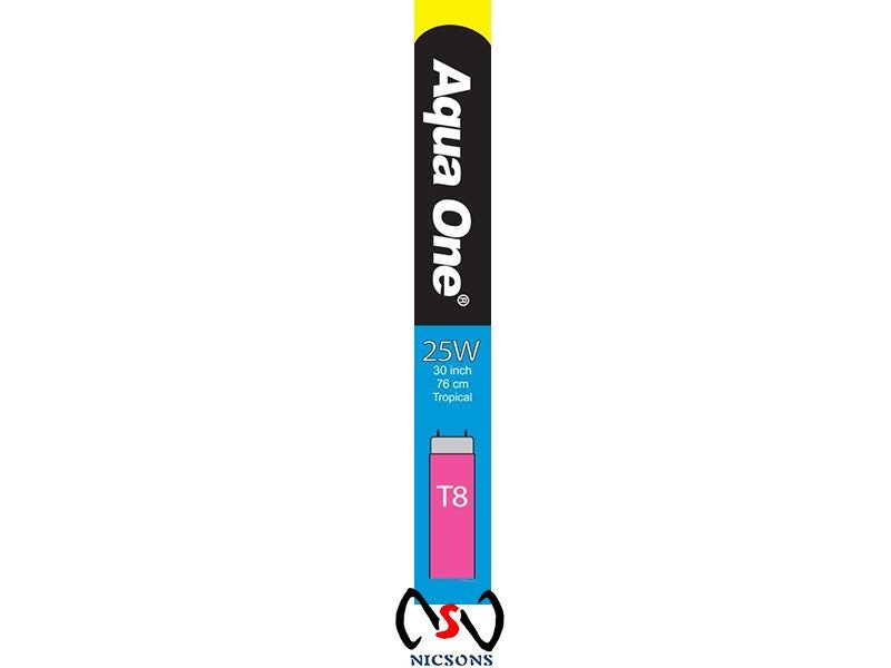 Aqua One Tube Tropical 25W 30in T8 Aquarium Light Carousel 1