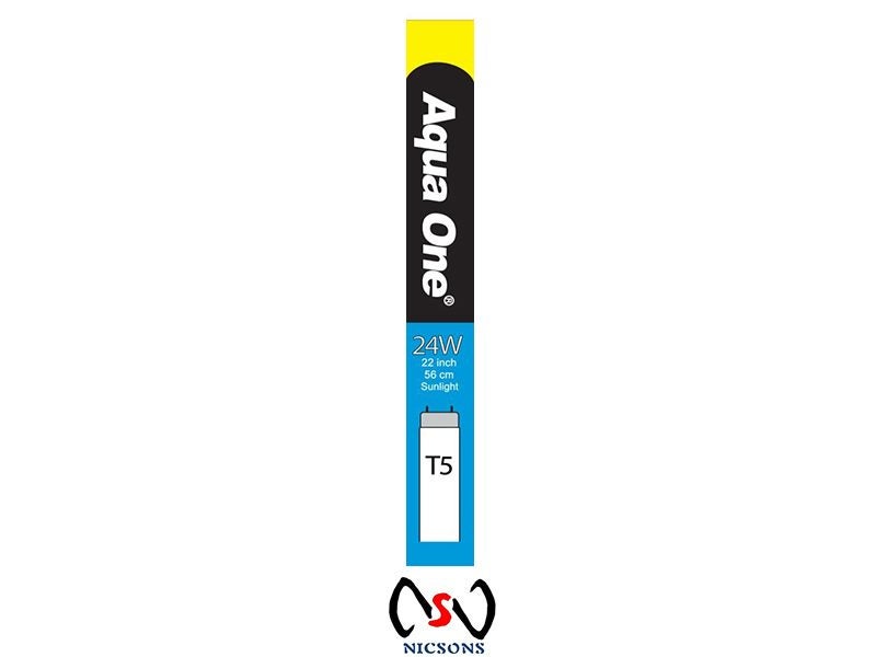Aqua One Tube Sunlight Aquarium Light 24W 22in T5 Carousel 1