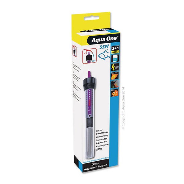 Aqua One Fish Glass Heater 55W Up To 50 Liter Carousel 1