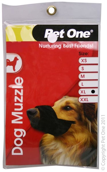 DOG MUZZLE PET ONE NYLON MUZZLE SIZE XLARGE Carousel 1