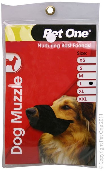 DOG MUZZLE PET ONE NYLON MUZZLE SIZE LARGE Carousel 1