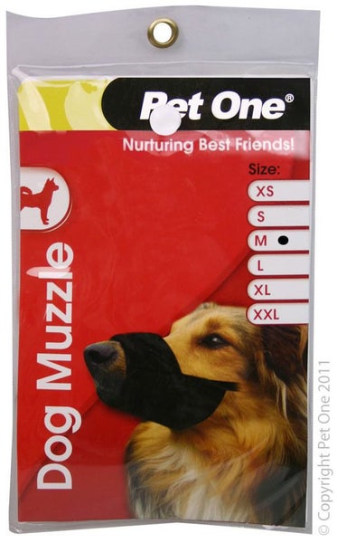 DOG MUZZLE PET ONE NYLON MUZZLE SIZE MEDIUM Carousel 1