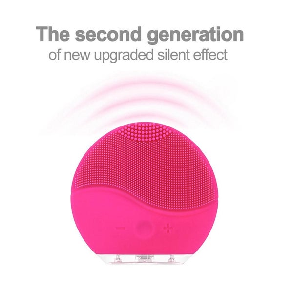Silicon Facial Cleansing Brush Instrument Rechargeable Battery Face Skin Care Carousel 10