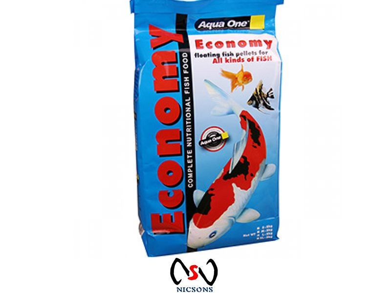 Aqua One Gold Fish Economy Pellet Fish Food 3mm 5kg Bag Carousel 1