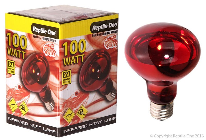 REPTILE ONE HEAT LAMP INFRARED MEDI LAMP 100W Carousel 1