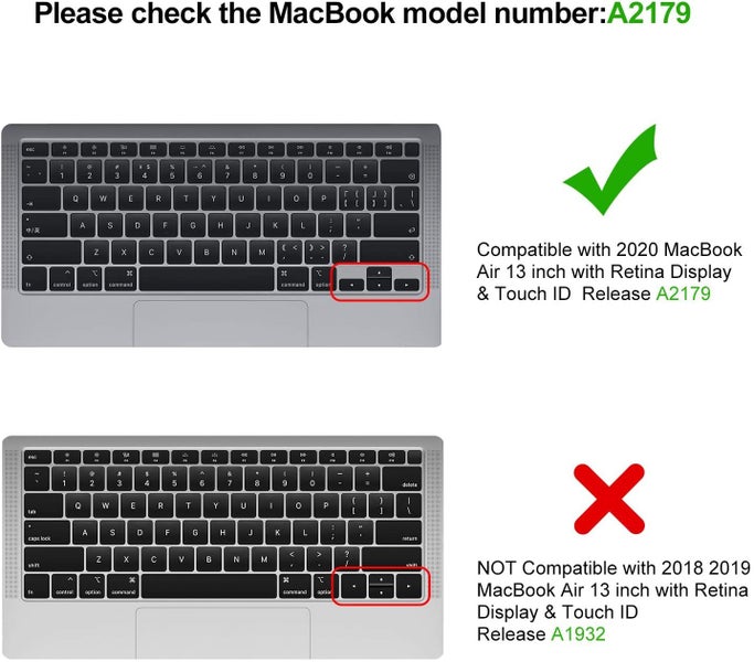 MacBook Air 13" Keyboard Cover Skin (M1, 2020) Carousel 7