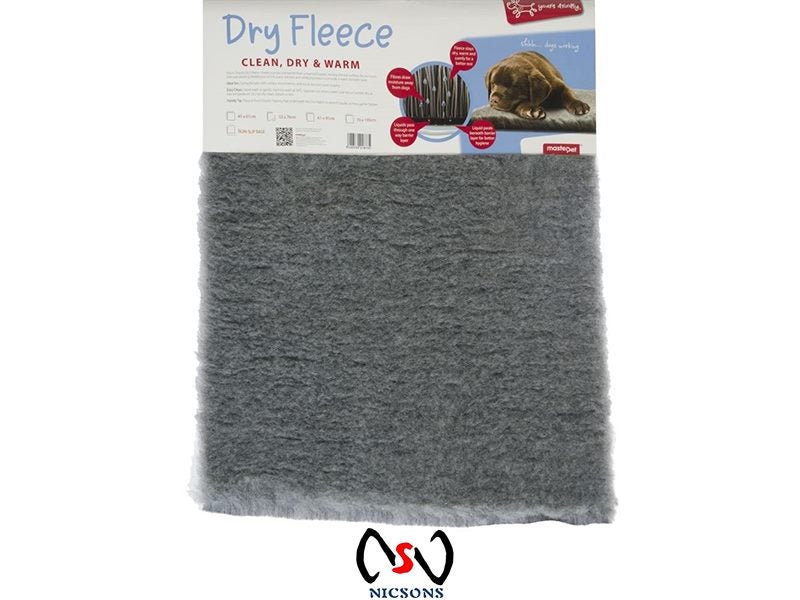 YOURS DROOLLY SUPER DRY FLEECE DOG BED SMALL 45x61CM GREY Carousel 1