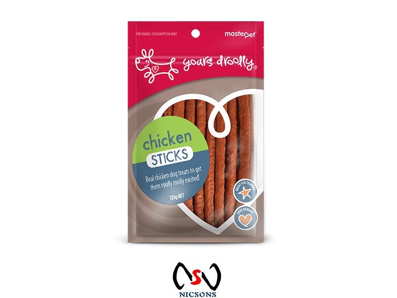 Dog Treat Yours Droolly Chicken Sticks 120g Carousel 1