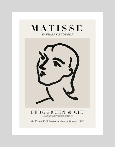 Matisse Papiers Decoupes Womans Face by Henri Matisse Art Print Carousel 1