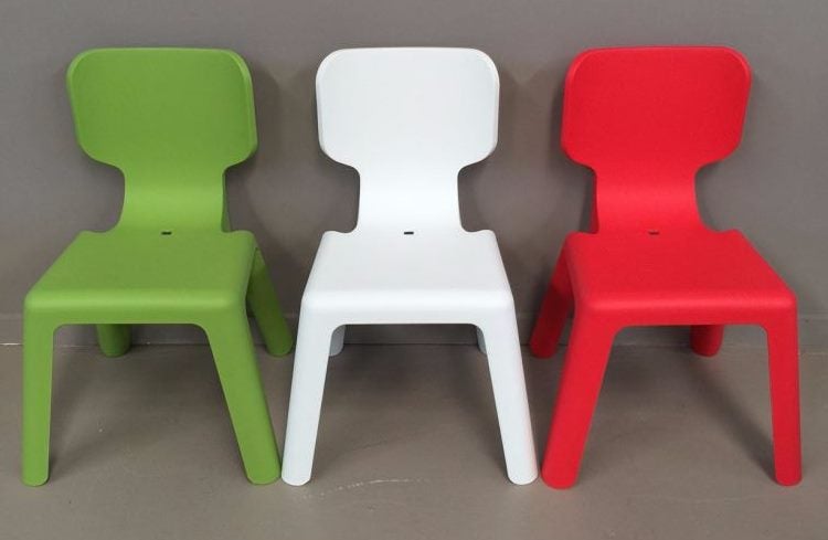Plastic Alma Kids Side Chair, 3 colours (green, red and white) Carousel 11