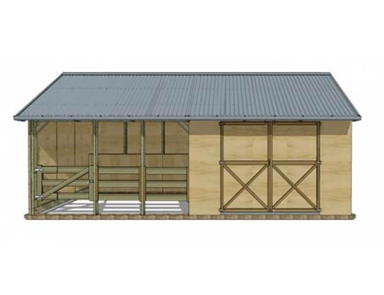 Settler Stable with Double Tack Shed Carousel 2