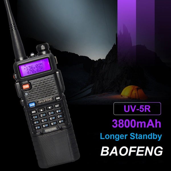 Baofeng UV-5R 5W Ham Walkie Talkie Dual VHF & UHF with High Capacity Battery Carousel 1