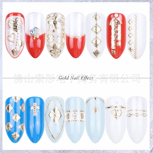 Nail Stickers 3D Tattos Art Decals DIY Slider Manicure Decor Embossed Carousel 2
