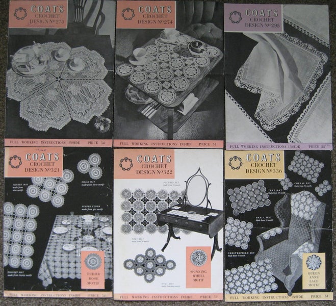 COATS CROCHET DOILY DESIGNS PATTERN BOOK LEAFLET Carousel 1