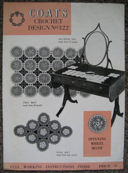 COATS CROCHET DOILY DESIGNS PATTERN BOOK LEAFLET Carousel 8