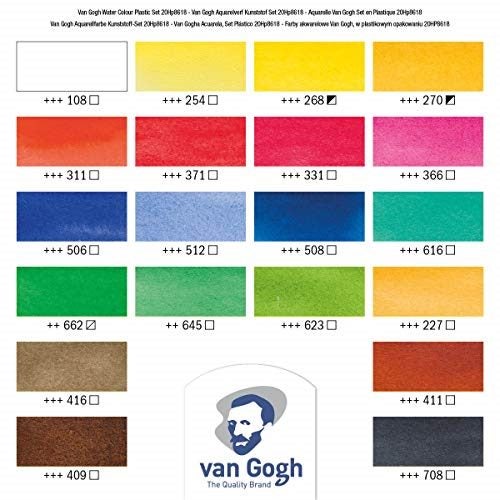 Watercolour Van Gogh, 18 Cups Carousel 2