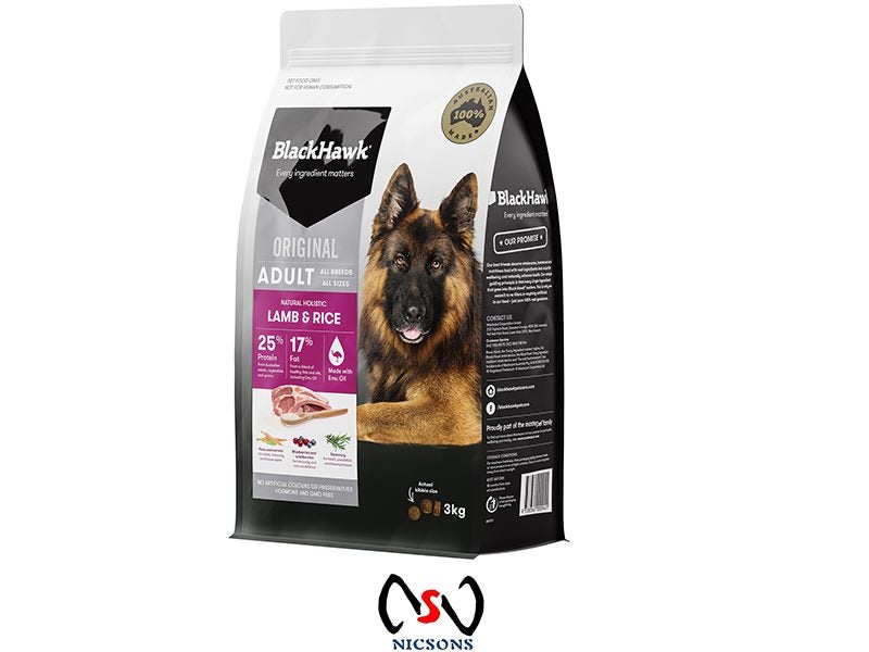 BlackHawk Dog Food Adult Lamb & Rice 3kg Carousel 1