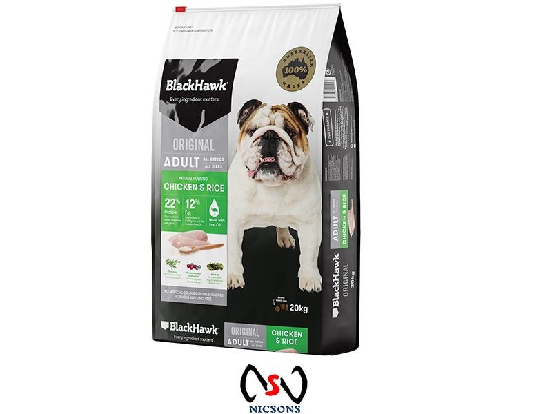 BlackHawk Dog Food Adult Chicken & Rice 20kg Carousel 1