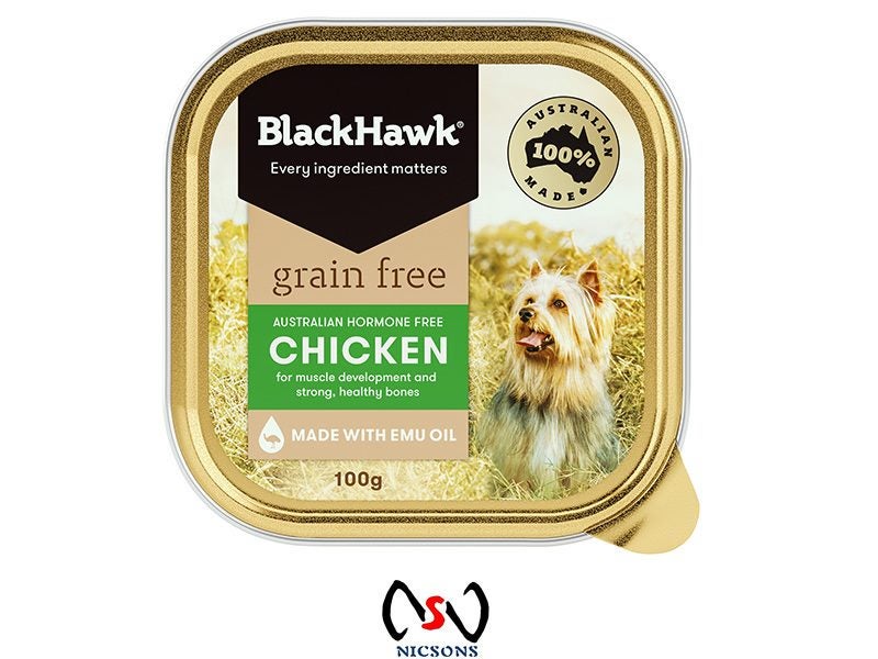 BlackHawk Dog Food Wet Grain Free Chicken 100gms Carousel 1