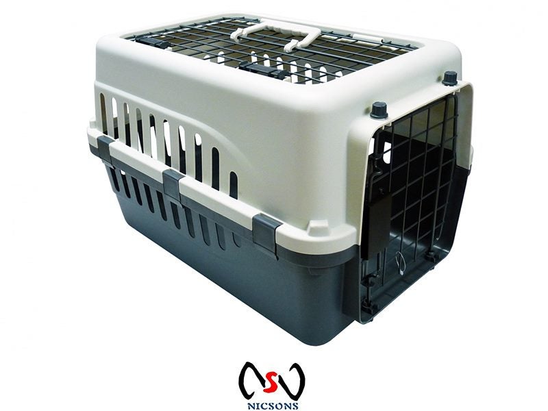 Dog Cat Vet Carrier Travel Cage 51x34x33cm mini Carousel 1