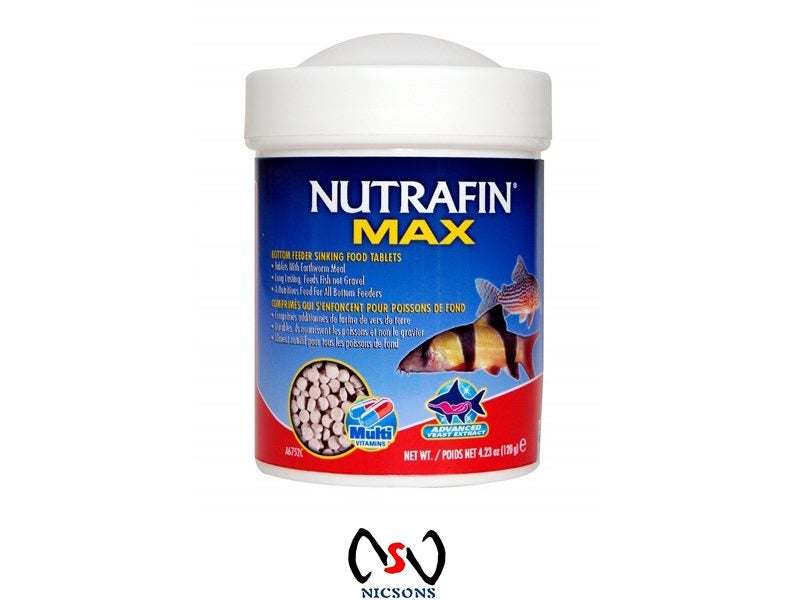 NUTRAFIN Max Bottom Sinking Fish Food Tablets 120g Carousel 1