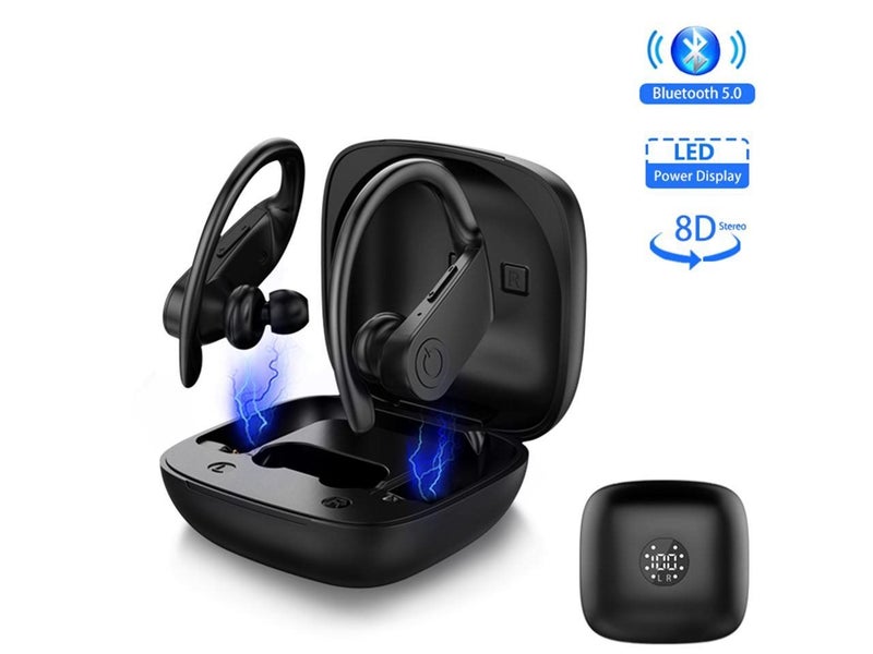 Wireless Earphone Headphones Earbuds Handsfree Headset LED Power Display Carousel 1