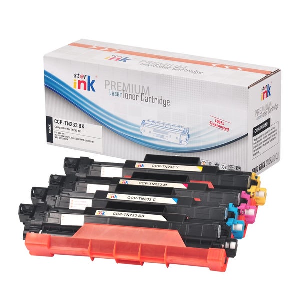 Brother TN233 Starink Compatible Toner Cartridge -- Full Set (BK+C+M+Y) Carousel 1