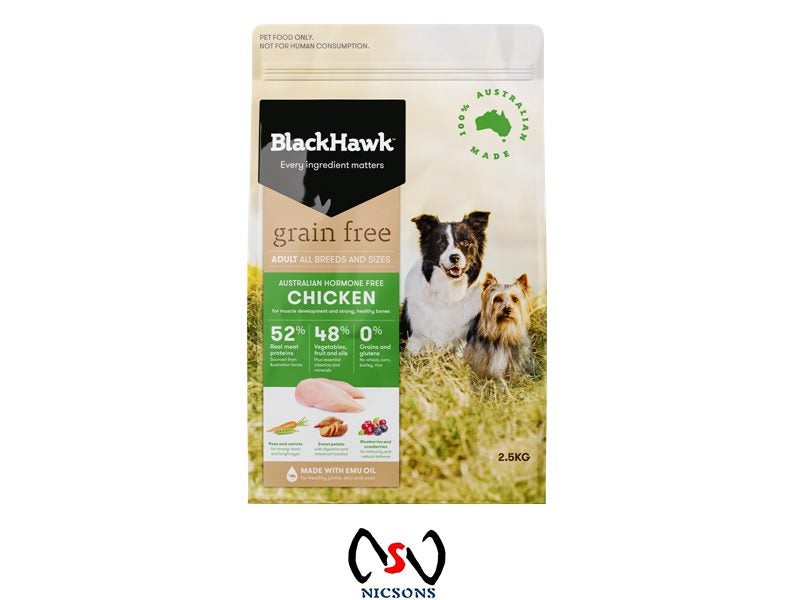 BlackHawk Dog Food Grain Free Chicken 2.5kgs Carousel 1