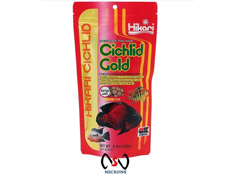Hikari Cichlid Gold Large Floating Pellet Fish Food 250gm Carousel 1