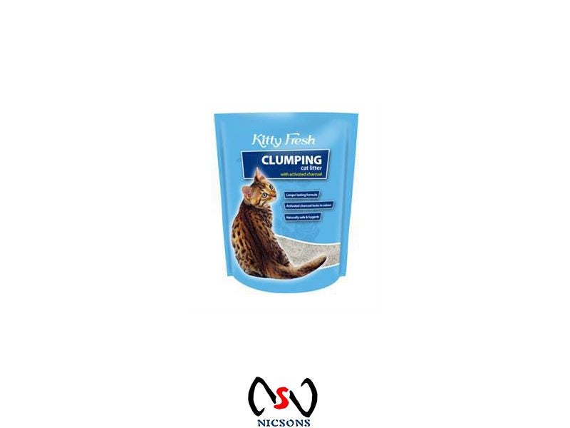 Cat Litter Kitty Fresh Activated Charcoal Clumping 5kg Carousel 1