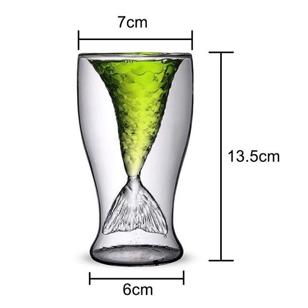 Mermaid Glass Double Wall Cup Mug62930697527937112