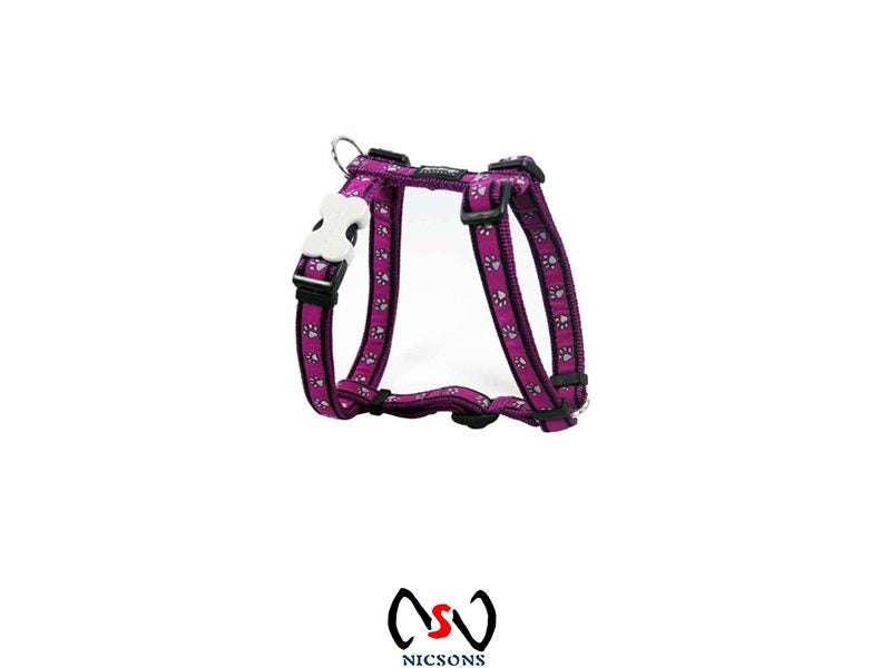 Dog Harness Red Dingo Pawprint Purple Xtra Large Carousel 1