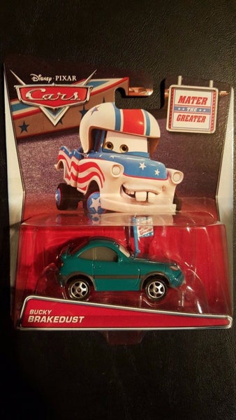 DISNEY PIXAR CARS TOON BUCKY BRAKEDUST MATER GREATER 2015 Carousel 1