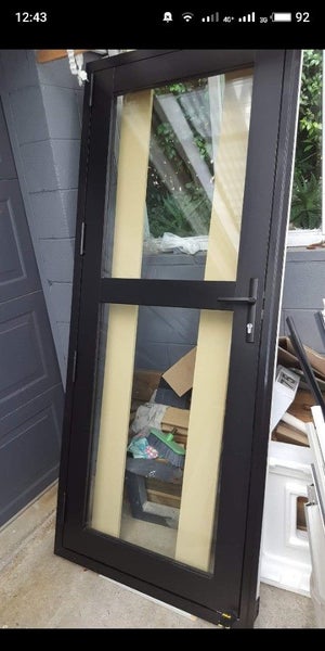 Double Glazed Aluminium Door - Matt black Carousel 1