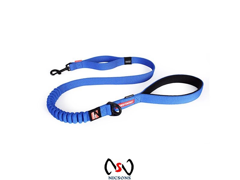 DOG LEAD EzyDog ZERO SHOCK LEASH 120CM Blue Carousel 1
